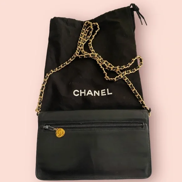 Authentic Black Leather Chanel - Picture 2 of 16